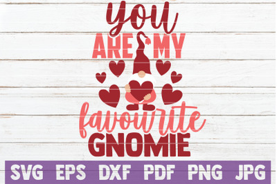 You Are My Favourite Gnomie SVG Cut File