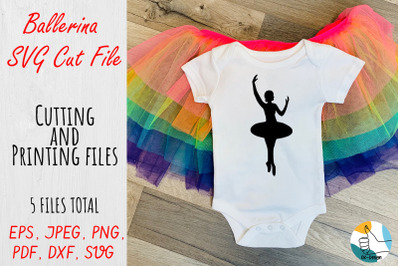 Ballerina SVG Cut File.