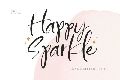 Happy Sparkle - Handwritten Font