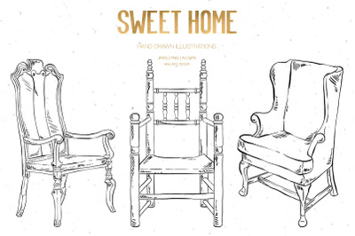 Sweet Home Vector Illustrations