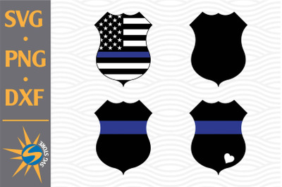 Police Badge SVG, PNG, DXF Digital Files Include