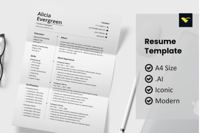Minimal resume template
