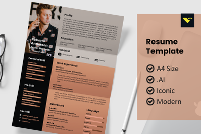 Modern resume design template