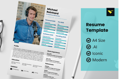 Style resume design template