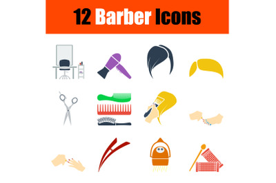 Barber Icon Set