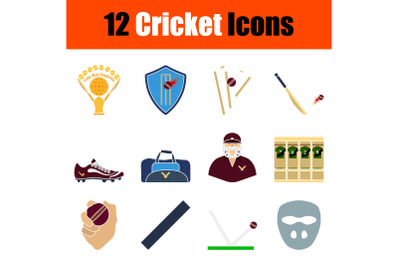 Cricket Icon Set