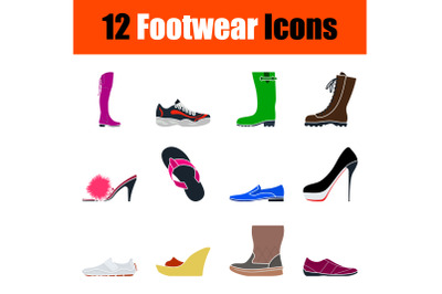 Footwear Icon Set