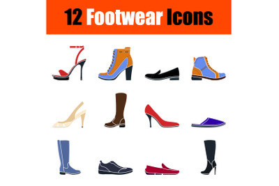 Footwear Icon Set