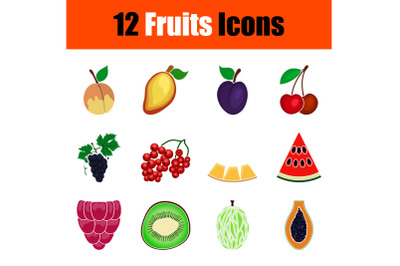 Fruits Icon Set