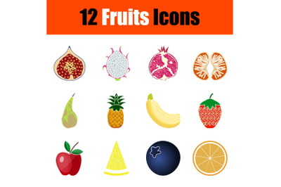 Fruits Icon Set