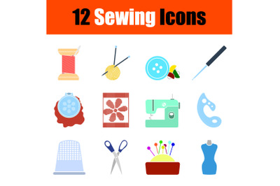 Sewing Icon Set