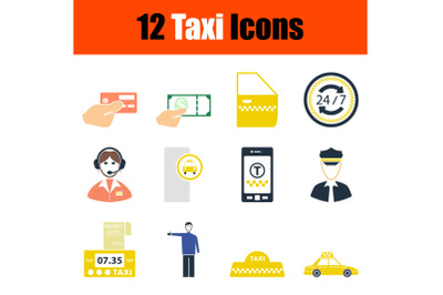 Taxi Icon Set