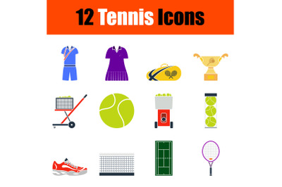 Tennis Icon Set