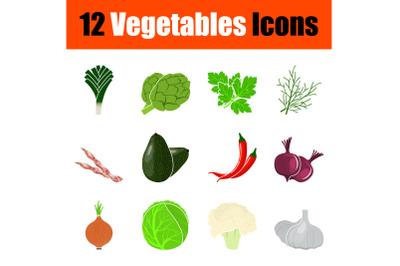 Vegetables Icon Set