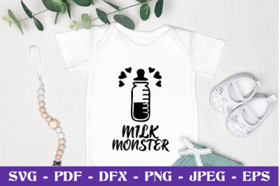 Milk Monster - SVG EPS DXF PNG Cutting File