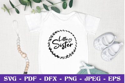 Little sister - SVG EPS DXF PNG Cutting File