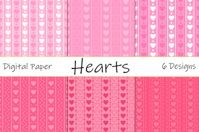 Seamless pattern Valentine&#039;s day. Hearts pattern. Hearts SVG