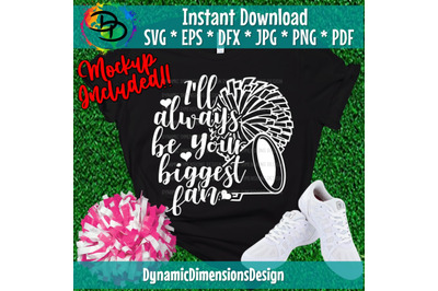 Biggest Fan, Cheer, Cheer mom svg, cheer svg, svg design, cheer mom sh