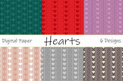 Seamless pattern Valentine&#039;s day. Hearts pattern. Hearts SVG Graphics