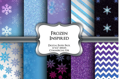 Frozen Inspired Digital Paper Pack