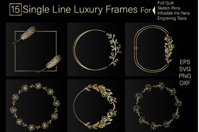 Floral Geometrical frames&2C; Monogram frames
