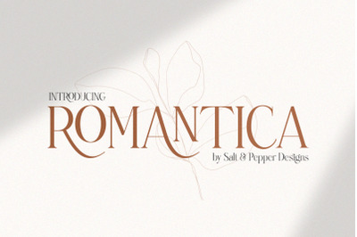 Romantica Serif Font (Serif Fonts, Fancy Fonts)