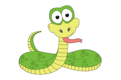 cute snake animal cartoon