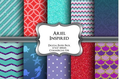 Ariel Inspired Digital Paper Pack