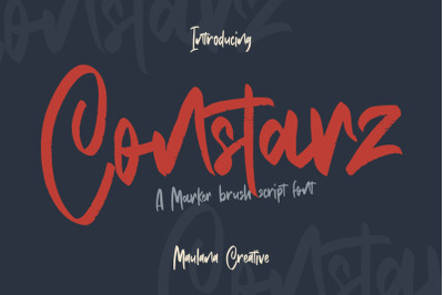 Constarz Marker Brush Script Font