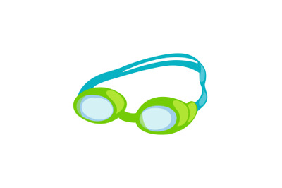 Swimming Glasses Vector Illustration