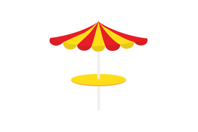 Yellow Umbrella vector Illustration