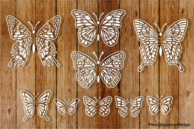 Pop-up Butterflies for your creations SVG files
