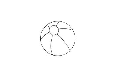 Rubber Ball Outline Icon