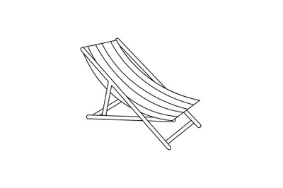 Sun Lounger Outline Icon