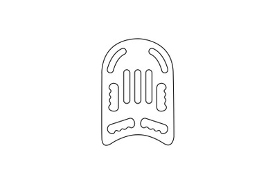 Swimming Board Outline Icon