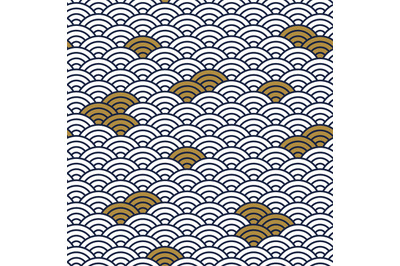 Oriental pattern. Asian traditional wave ornament seamless backdrop, j