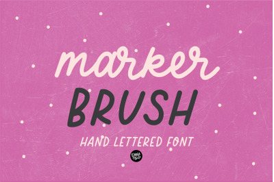 MARKER BRUSH Cursive Font