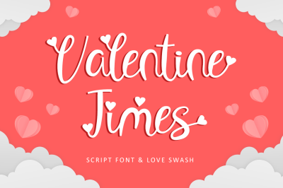 Valentine Times - Script font &amp; Love Swash