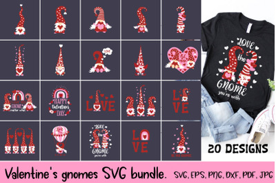 Valentine&amp;amp;#039;s gnomes SVG bundle