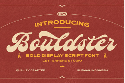 Bouldster - Bold Display Script Font