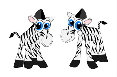 cute zebra animal cartoon