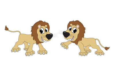 cute lion animal cartoon