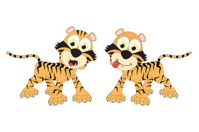 cute tiger animal cartoon