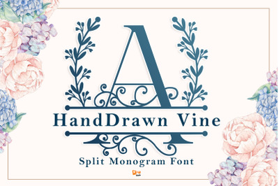 Monogram Handdrawn Vine