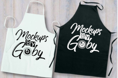 Black and White Apron Mockup&2C; Black Kitchen Apron Template&2C; White Apro