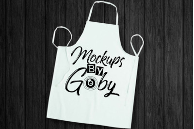 Kitchen Apron Mockup, White Kitchen Apron Template, Black and White De