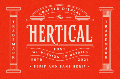 Hertical - Crafted Display Font
