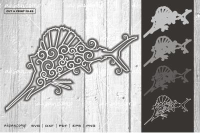 Fish Vector SVG 3D Layered