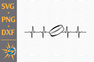 Hockey Heartbeat SVG, PNG, DXF Digital Files Include