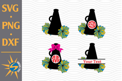 Megaphone&amp;nbsp;Monogram SVG&2C; PNG&2C; DXF Digital Files Include